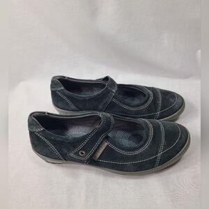 Legero Ladies Black Suede Mary Jane velcro comfort shoes UK SIZE 6/ US 8